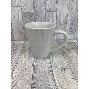 Libby White Ribbed Coffee Mug